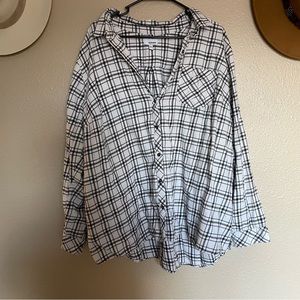 SONOMA Women’s Plaid Button Down Flannel Shirt